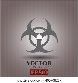 Biohazard icon or symbol