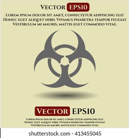 Icono o símbolo de riesgo biológico