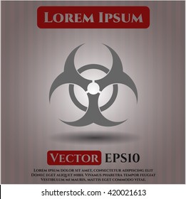 Biohazard icon or symbol