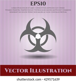 Biohazard icon or symbol