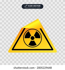 plantilla de símbolo de icono de riesgo biológico para la colección de diseño gráfico y web ilustración vectorial
