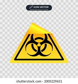 biohazard icon symbol template for graphic and web design collection logo vector illustration