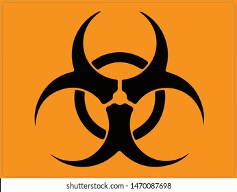 The biohazard icon. Biohazard symbol. Vector illustration EPS10