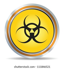 Biohazard icon in vector