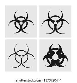 Biohazard icon Vector design. - Vector illustration