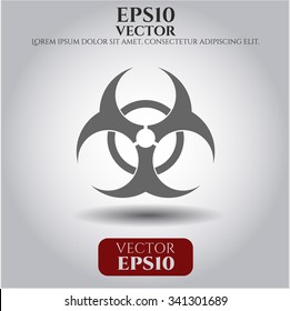 Ilustración del vector de icono de Biohazard