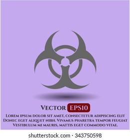 Biohazard icon vector illustration