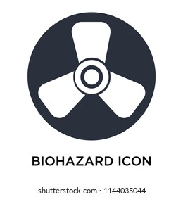 Biohazard icon vector isolated on white background for your web and mobile app design, Biohazard logo concept