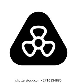 Ilustración de diseño de símbolo de Vector de icono de riesgo biológico