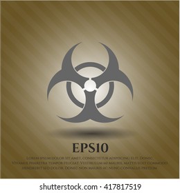 biohazard icon vector symbol flat eps jpg app web concept