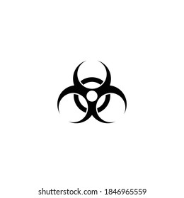 biohazard icon vector symbol illustration
