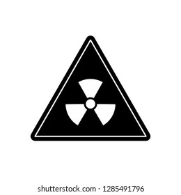 Biohazard Icon. Warning Risk Vector. Dangerous Sign. Attention Symbol.