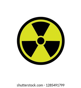 Biohazard Icon. Warning Risk Vector. Dangerous Sign. Attention Symbol.