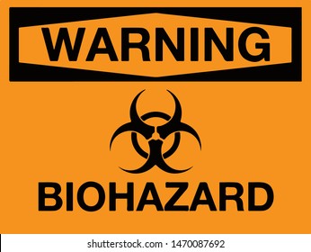 The biohazard icon. Warning Biohazard symbol. Vector illustration EPS10