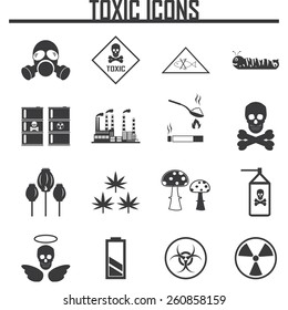 Biohazard Icons. vector illustration eps 10