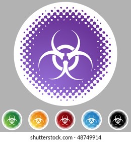 Biohazard isolated on a background.