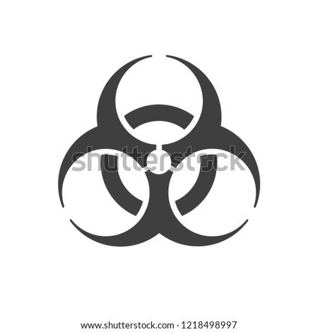 Biohazard lab icon vector