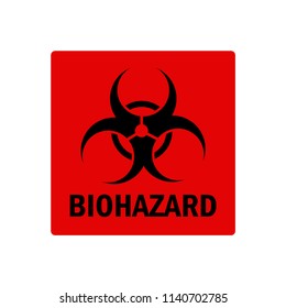 biohazard label, warning sign