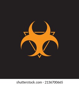 Biohazard  Logo Vector .illustration  Design Template.