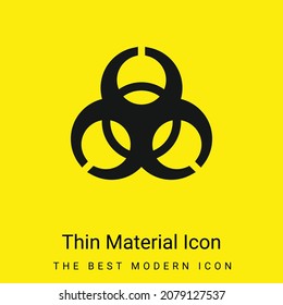 Icono de material amarillo brillante mínimo