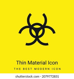 Icono de material amarillo brillante mínimo