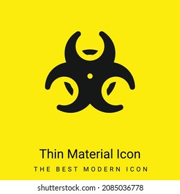Icono de material amarillo brillante mínimo