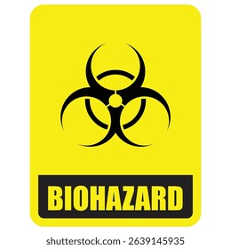BIOHAZARD sign and board vector