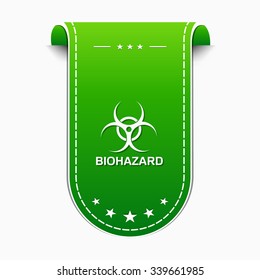 Biohazard Sign Green Vector Icon Design