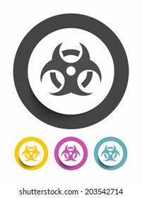Biohazard sign icon