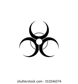 Biohazard sign icon