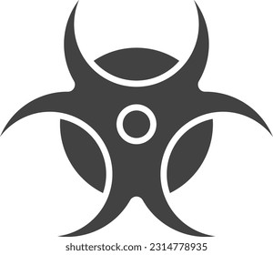 Biohazard Sign icon vector image. Suitable for mobile application web application and print media.