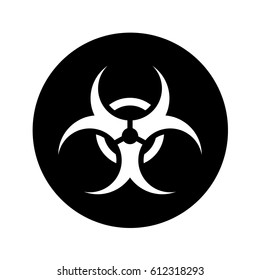 biohazard sign isolated icon