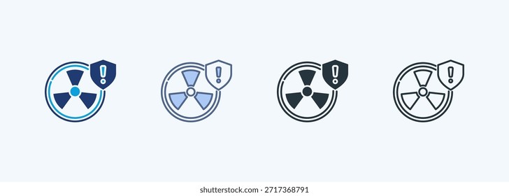 Biohazard Sign Multiple Style Icon Collection