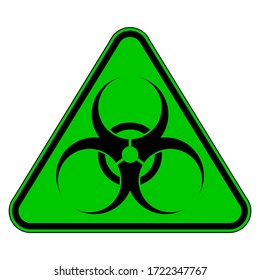 Biohazard sign on white background. Vector illustration.