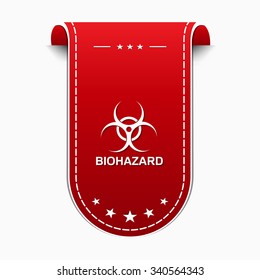 Biohazard Sign Red Vector Icon Design