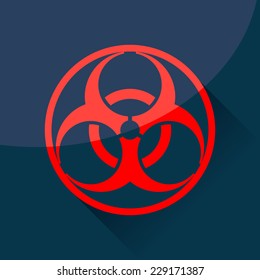 Biohazard sign and symbol, vector design.