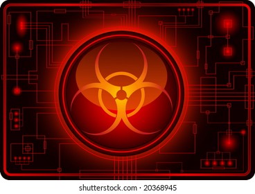 Biohazard sign - vector