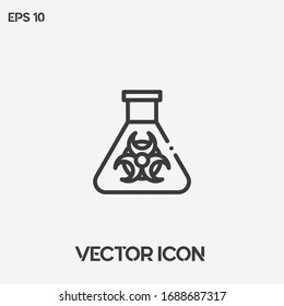 Biohazard sign vector icon. Ui/Ux. Premium quality.