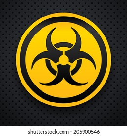 Biohazard sign. Vector illustration.