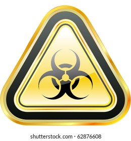 Biohazard sign. Vector illustration.