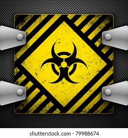 Bio-hazard sign. Vector illustration.