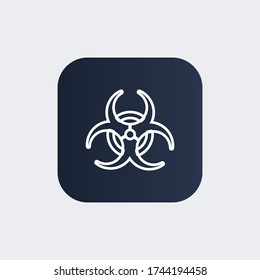 Biohazard sign. Virus icon. Vector illustration EPS 10.
