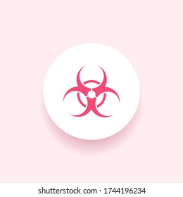 Biohazard sign. Virus icon. Vector illustration EPS 10.