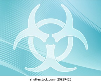 Biohazard sign, warning alert for hazardous bio materials