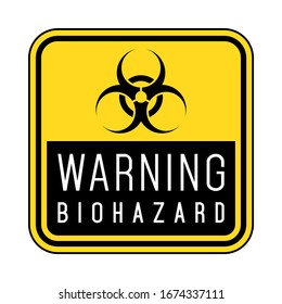 Biohazard sign. Warning sign of virus. Vector illustration