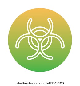 diseño vectorial de la ilustración de la advertencia de riesgo