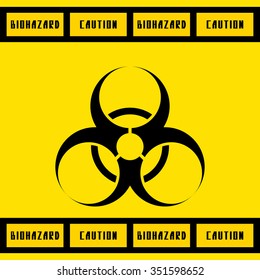 biohazard sign.vector illustration.