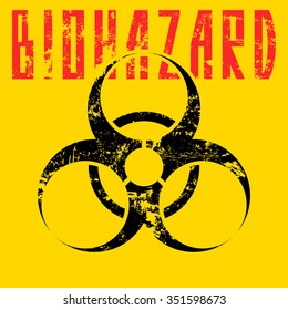 biohazard sign.vector illustration.