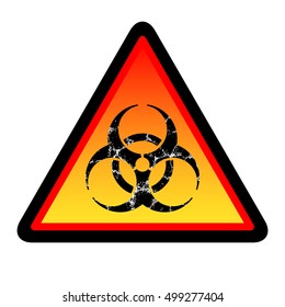 Biohazard symbol with grungy texture. Biohazard Internet icons. Symbol with grunge texture. Vector illustration, EPS10