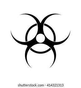 Biohazard Symbol Icon Symbol Biohazard Warning Stock Vector (Royalty ...